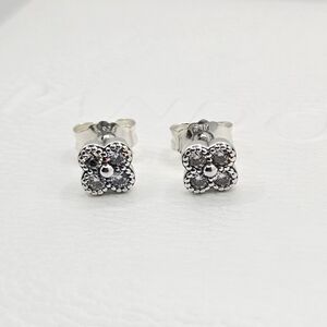 🪷 Authentic Pandora ⭐️RETIRED⭐️ BLOSSOM STUD EARRINGS